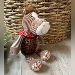 Mary Meyer Motley Zoo Horse Plush Horse Toy with Red Bandana